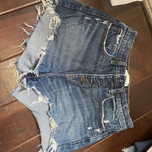 Abercrombie and Fitch high-rise mom shorts